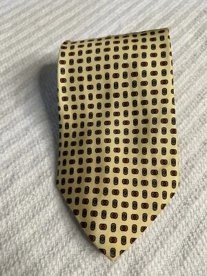 Corbata de seda Brooks Brothers beige/multicolor estampado geométrico 3,75 x 60 Foto 1 de 4