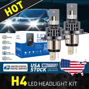 For Volkswagen Cabrio 1999 H4 9003 LED Headlight Bulbs Hi Low Beam 20000LM 6000k - Picture 1 of 14