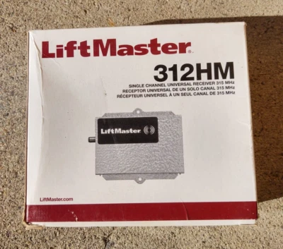 NEW LIFTMASTER 312 HM SINGLE CHANNEL UNIVERSAL RECEIVER 315 MHZ 2017 - Image 1 of 4