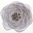 5Pcs 9.5Cm Chiffon Artificial Flowers For Wedding Decoration Invitation...