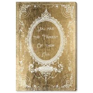 Typography and Quotes Wall Art Canvas Prints 'The Fairest Gold' Contemporary - Picture 1 of 7