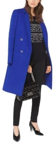 MICHAEL Michael Kors Wool-Blend Officer’s Coat Royal Blue 4 Nwt $495 - Picture 1 of 2
