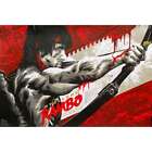 RAMBO 2 Affiche Fan-Art par Anthony Petrie, 200 ex - 61x91 cm. horizontale - 201