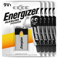 5 x Energizer Alkaline Power 9V batteries 6LR61 Block PP3 6LP3146 MN1604
