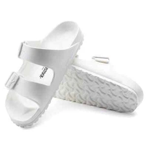 Birkenstock White Arizona EVA Sandals (UK Sizes: 5.5, 9.5) Buckle-Up NEW