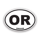 Oregon Euro Oval Sticker Decal - Weatherproof - Or