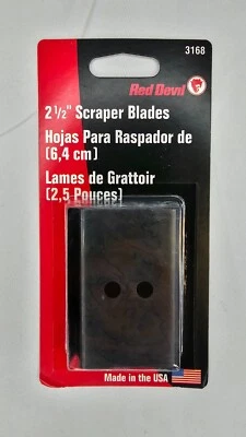 Red Devil 3168 Replacement Double-Edge Scraper Blade 2 Pack, 2.5 Inch - Image 1 of 4