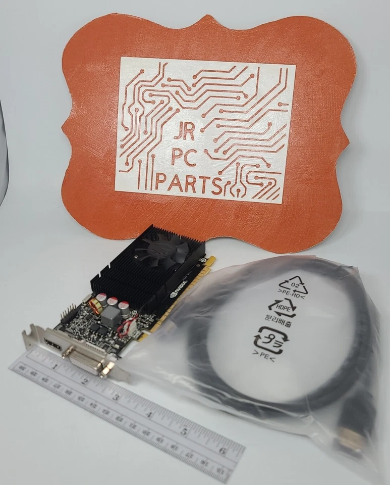 EVGA NVIDIA GeForce GT 730 1GB DDR3 PCIe x16 DVI HDMI Windows 10 Video Card - Image 1 of 4