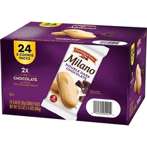 Milano Double Dark Chocolate Cookies (0.98 oz., 24 ct.) - Picture 1 of 5