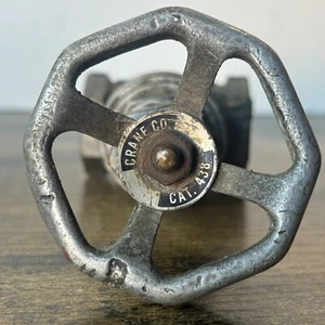 Vintage Crane Cat No. 438 Brass Gate Valve W Walworth 3/4” 125 Made In USA - Picture 1 of 8