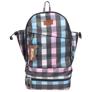 GLOBETROTTER CLEAN PLANET BACKPACK PURPLE CHECK - Picture 1 of 5