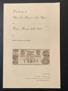 Popularity William Mount Art Work on Paper Money 1838-1865 John A Muscalus 1965 - Picture 1 of 3