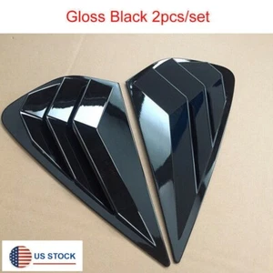 Cubierta de persiana de ventana de ventilación lateral borde negro brillante para Kia Forte K3 2019-2022 - Imagen 1 de 8