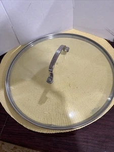 Cuisinart Replacement Glass Cookware Lid, Outer Rim 12", Inner Lip 11 5/8" - Picture 1 of 5
