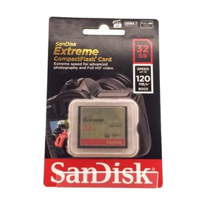SanDisk 32GB Extreme CompactFlash Card (SDCFXS-032G-A46) - Picture 1 of 2