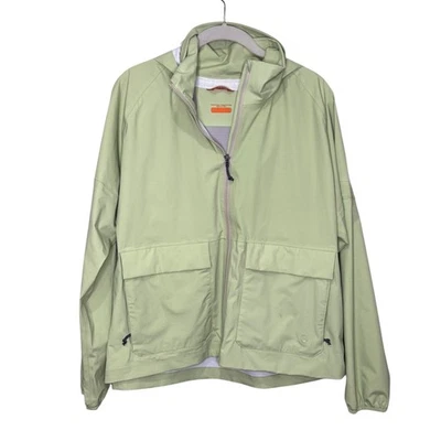Merrell Jacket Womens Small Green Packable Hooded Full Zip Windbreaker Outdoors - Image 1 of 4