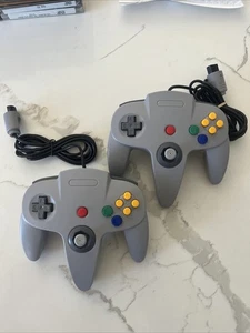 2 - Mando Gamepads Nintendo 64 N64 con cable gris PROBADO Y FUNCIONANDO MUY BIEN!!! - Imagen 1 de 3