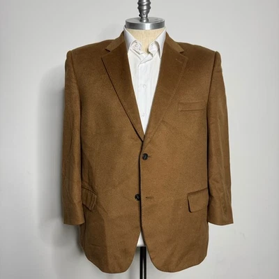 Pronto Uomo Couture 100% Cashmere Blazer Mens 48 Regular Brown Single Breasted - Image 1 of 4