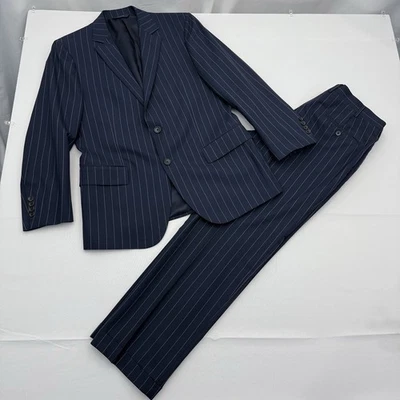 Brooks Brothers 1818 Fitzgerald Suit Mens 40S Wool Blazer 32" Pants Pinstripe - Image 1 of 4