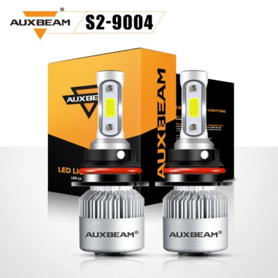 For Nissan Frontier 1998-2000 AUXBEAM 9004 LED Headlight Hi/Lo Beam 6000K Bulbs - Image 1 of 4