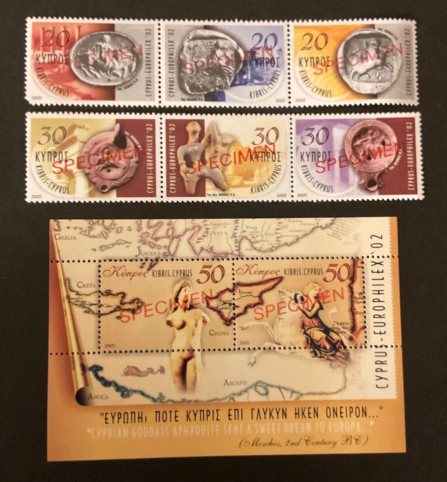 Stamps Cyprus Scott #996-8 never hinged Foto 1 de 1