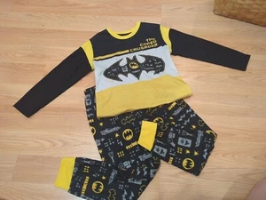 Batman Pajamas Boys Size 8 Long Sleeve - Picture 1 of 8