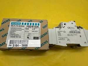 SIEMENS 5SJ4 210-8HG42 Miniature Circuit Breaker 5SJ4 2P 480/277 10A 10K D-TRIP - Picture 1 of 4