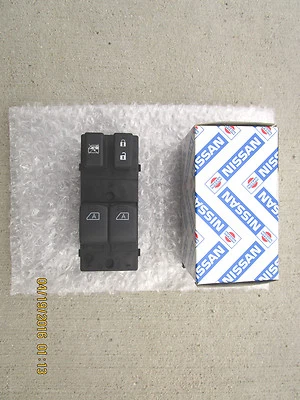08-1 NISSAN ALTIMA SE SR 2D CUPÉ LADO DEL CONDUCTOR MAESTRO INTERRUPTOR DE VENTANA ELÉCTRICA FABRICANTE DE EQUIPOS ORIGINALES NUEVO Foto 1 de 3
