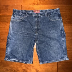 Vintage Big Mac Shorts Men 42 Denim Blue Dark Wash Jeans Jorts Workwear Work Y2K - Picture 1 of 19
