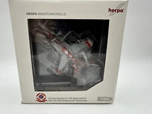 HERPA MINIATURE BOEING F/A-18F SUPER HORNET VFA-102 DIAMONDBACKS 1:200 SCALE NIB - Picture 1 of 8