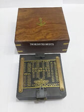 Kelvin & Hughes London 1917 Brunton Compass with Wooden Box Rustic Vintage Decor