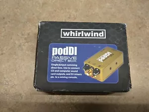 Whirlwind PodDI 1-channel Passive iPod/iPhone Direct Box - Picture 1 of 5