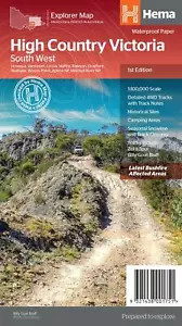 High Country Victoria South West Map - Waterproof Hema Maps - 1st Edition 100K - Picture 1 of 6