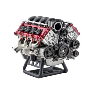 Mini V8 Combustion Engine Model Kit for RC Car AX90104 SCX10Ⅱ Capra VS4-10 DIY - Picture 1 of 22
