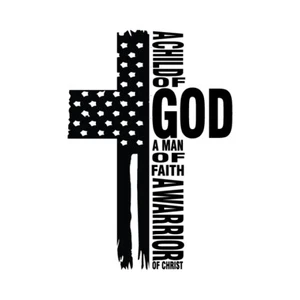 American Flag Cross Forgiven Faith Jesus Saves USA Vinyl Decal Window Sticker - Picture 1 of 1