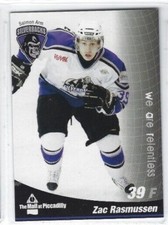 2008-09 Salmon Arm Silverbacks (BCHL) Zac Rasmussen