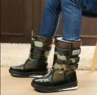 Camo Men's Snow Ankle Boots Winter Warm Shoes Oversize High Top Waterproof Chic