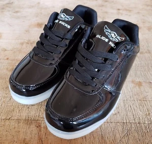 Black Glide Kicks Light Up Shoes Womens Girls Rechargable EU 37 US 5.5-6 Kid 5 - Picture 1 of 5