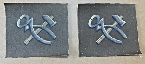 Pair of Genuine WW2 REME Artificer / trade Printed Cloth Trade Badge - Picture 1 of 4