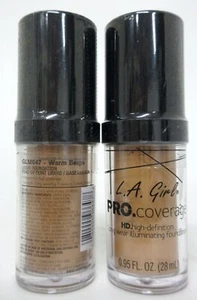 LA Girl - Pro Coverage HD Foundation - Warm Beige 0.95 fl oz (2-pack) - Picture 1 of 1