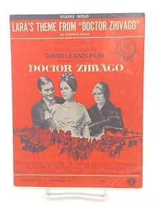 Lara’s Theme From “Doctor Zhivago” Sheet Music Piano Solo 1965 - Picture 1 of 3