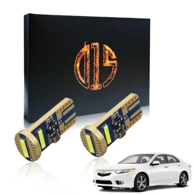 2 X Blanco T10 194 W5W LED Matrícula Bombilla para 2004-2014 Acura TSX Foto 1 de 4