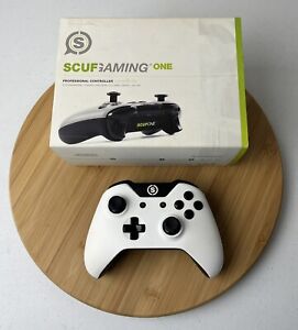 Xbox One Scuf Gaming Controller Wireless White Customize Paddles Grip Tested