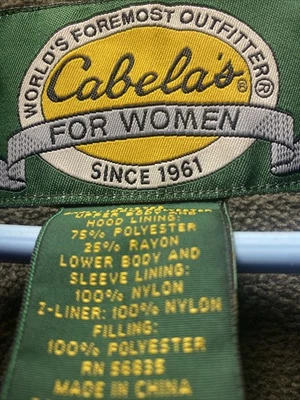 Size Large Women’s Winter Coat Cabelas Outfitter - Image 1 of 3