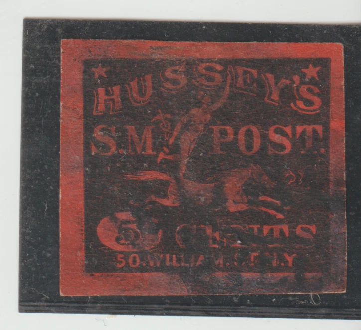US Scott #87-LE1 Used Local Hussey's Circus Rider Special Messenger - Image 1 of 1