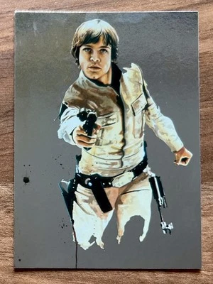2011 Topps Star Wars GALAXY 6 SILVER FOIL 1/10 LUKE SKYWALKER - MINT CARD! - Image 1 of 2