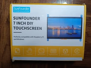 SunFounder 7 Inch Touchscreen for Raspberry Pi and Windows Display HDMI 1024×600 - Bild 1 von 4
