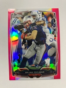 2014 Topps Chrome - #105 Julian Edelman Pink Refractor /399 Patriots - Bild 1 von 3