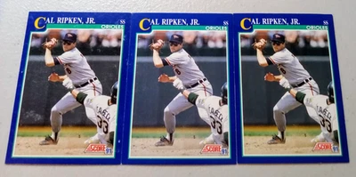 Puntuación de béisbol 3- 1991 Cal Ripken Jr. Baltimore Orioles #95 Foto 1 de 4