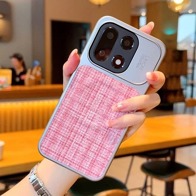 Para OnePlus 15, Funda de Teléfono de Lujo Galvanizada Suave Parachoques Tejido Patrón Cubierta Foto 1 de 4